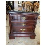 CHERRY 2 DRAWER NIGHTSTAND
