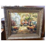 CONTEMPORARY OIL ON CANVAS STREET SCENE