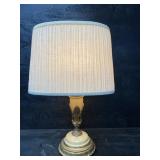 VINTAGE METAL TABLE LAMP WITH SHADE