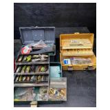 3 BOXES OF FISHING TACKLE SUPPLIES