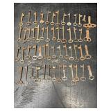 LOT OF 59 ANTIQUE SKELETON KEYS