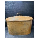 LARGE COPPER COLOR METAL COVERED BOILER