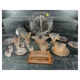 19 pc PINK DEPRESSION GLASS LOT