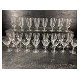 24 pc LOT OF STEMWARE