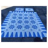 STAR PATTERN SPREAD WITH MATCHING SHAMS