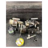 LOT OF 3 FISHING REELS AND LINE