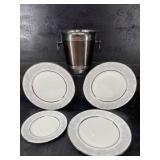 LENOX OXFORD TWILIGHT DELL 4 PLATES