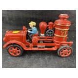 CAST IRON FIRE TRUCK
