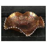 SMALL GRAPE AND CABLE NORTHWOOD MARIGOLD DISH