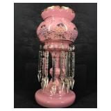 LARGE PRISM HAND BLOWN LUSTER