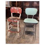 2 MIDCENTURY STEP STOOLS