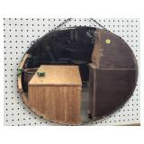 LARGER OVAL BEVELED ENGLISH MIRROR