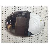 OVAL BEVELED ENGLISH MIRROR