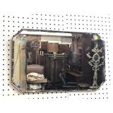 8 SIDED RECTANGLE ENGLISH BEVELED MIRROR