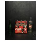 3 PC LOT OF COCA COLA, NEHI, ETC. BOTTLES