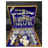 148 PIECE KEE TECH BRASS THAILAND FLATWARE IN