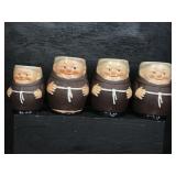 4 GOEBEL FRIAR TUCK MUGS