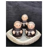 GOEBEL FRIAR TUCK SALT & PEPPER SHAKERS