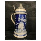 LARGE BLUE GERMAN STEIN