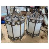 PR OF HANGING CANDLE HOLDERS