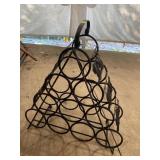 METAL DECORATOR WINE BOTTLE HOLDER