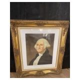 ORNATE FRAMED GEORGE WASHINGTON PRINT
