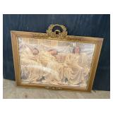 FRAMED SLEEPING WOMEN PRINT