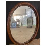 OVAL CHERRY MIRROR