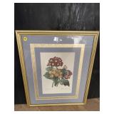 TRIPLE MATTED FLORAL PRINT