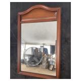SOLID MAHOGANY DOME TOP MIRROR