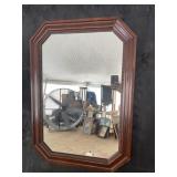 SOLID MAHOGANY OCTAGON MIRROR