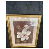 MODERN MAGNOLIA FLOWER STILL LIFE PRINT