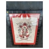 MODERN DESIGN ORIENTAL DRAWING ON SILK