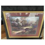 LARGE GARDEN SCENE PRINT