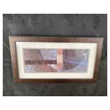 MODERN DESIGN DOUBLE MATTED PRINT