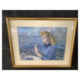 WATERFRONT GIRL PORTRAIT PRINT