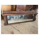 OAK MANTLE MIRROR