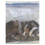 BAG OF 620 WHEAT PENNIES