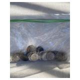 BAG LOT OF 42 SILVER EISENHOWER DIMES