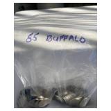 BAG LOT OF 55 BUFFALO NICKELS