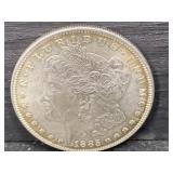1885 P MORGAN SILVER DOLLAR