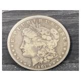1901 O MORGAN SILVER DOLLAR