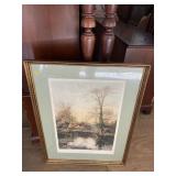 AUTUMN GOLD HAND PAINTED PRINT