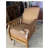 OAK MECHANICAL MORRIS CHAIR