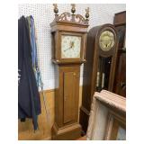 19th CENTURY OAK TALL CASE CLOCK