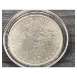 1896 P AU MORGAN SILVER DOLLAR