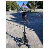 CAST IRON VICTORIAN FIGURAL PIANO LAMP