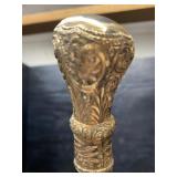 ANTIQUE 14 K GOLD FILLED KNOB WALKING STICK CANE