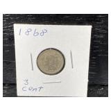 1868 3 CENT COIN