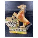 CHALK ROLLING ROCK PREMIUM BEER HORSE STATUE